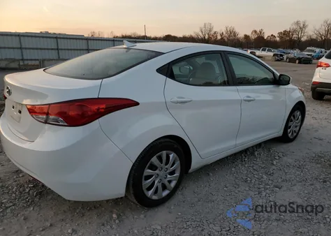 2011 Hyundai Elantra Gls from USA, damaged, VIN 5NPDH4AE0BH016653